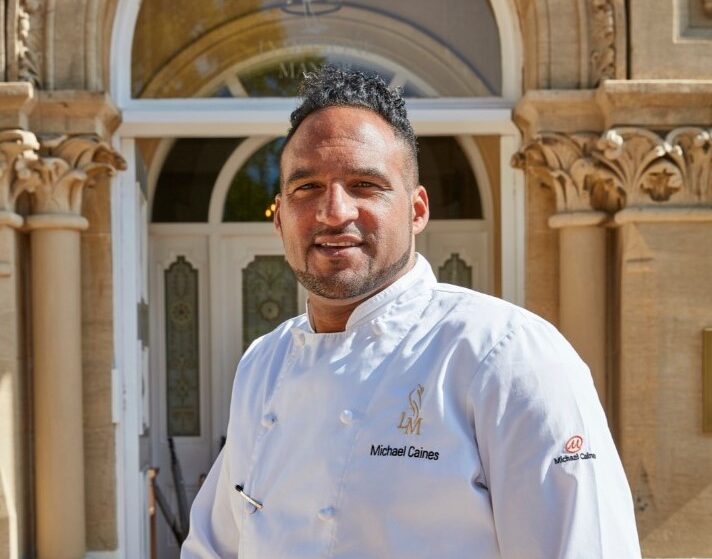 Michael Caines outside Lympstone Manor