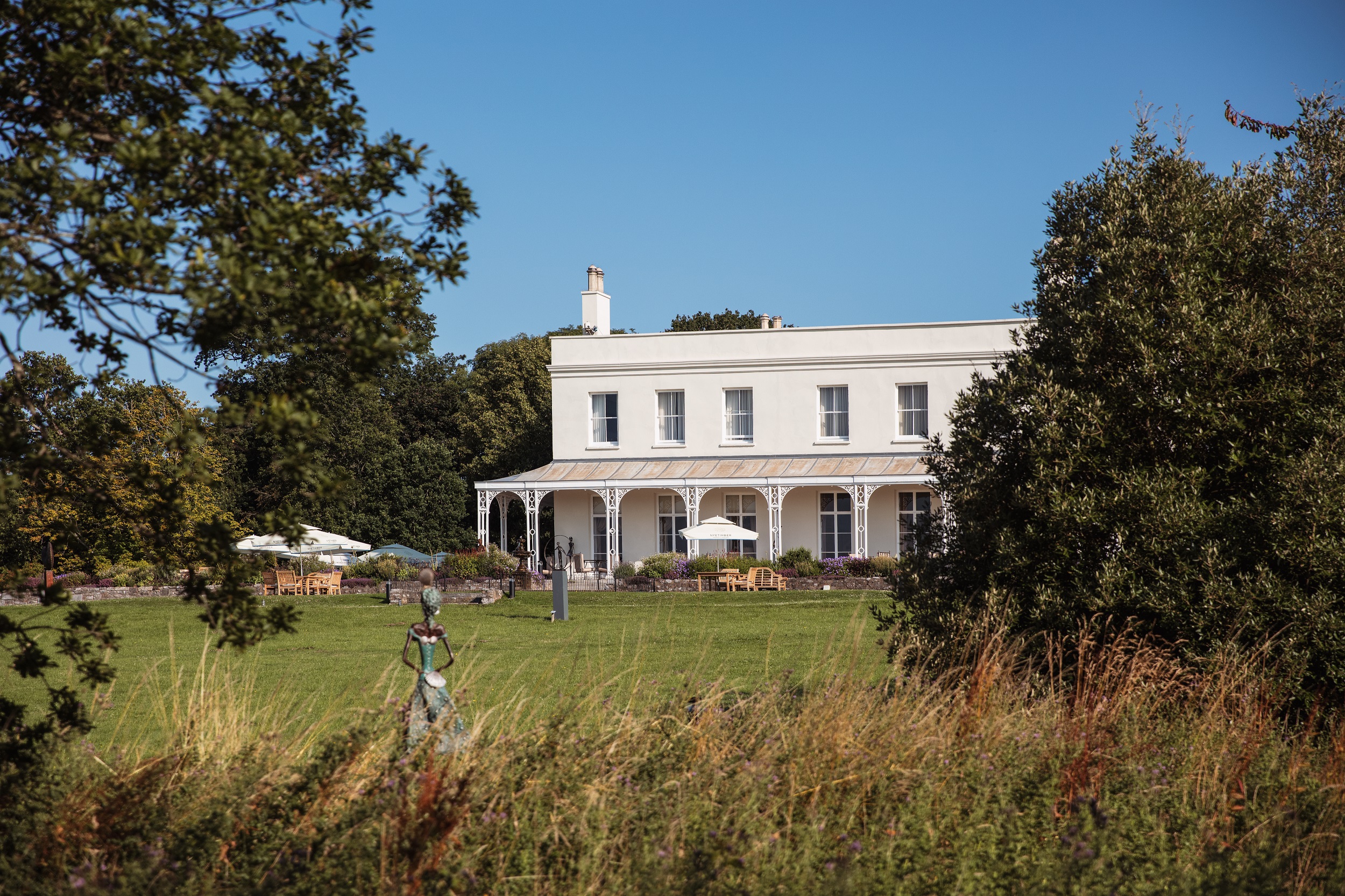 Lympstone Manor Hotel ground and sculpture trail