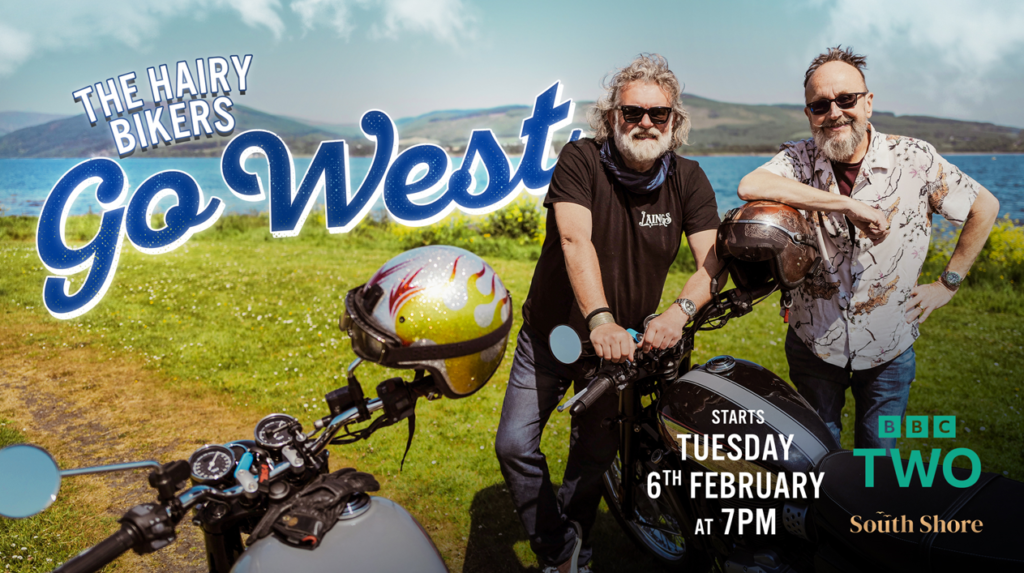 The Hairy Bikers go west television advertorial image