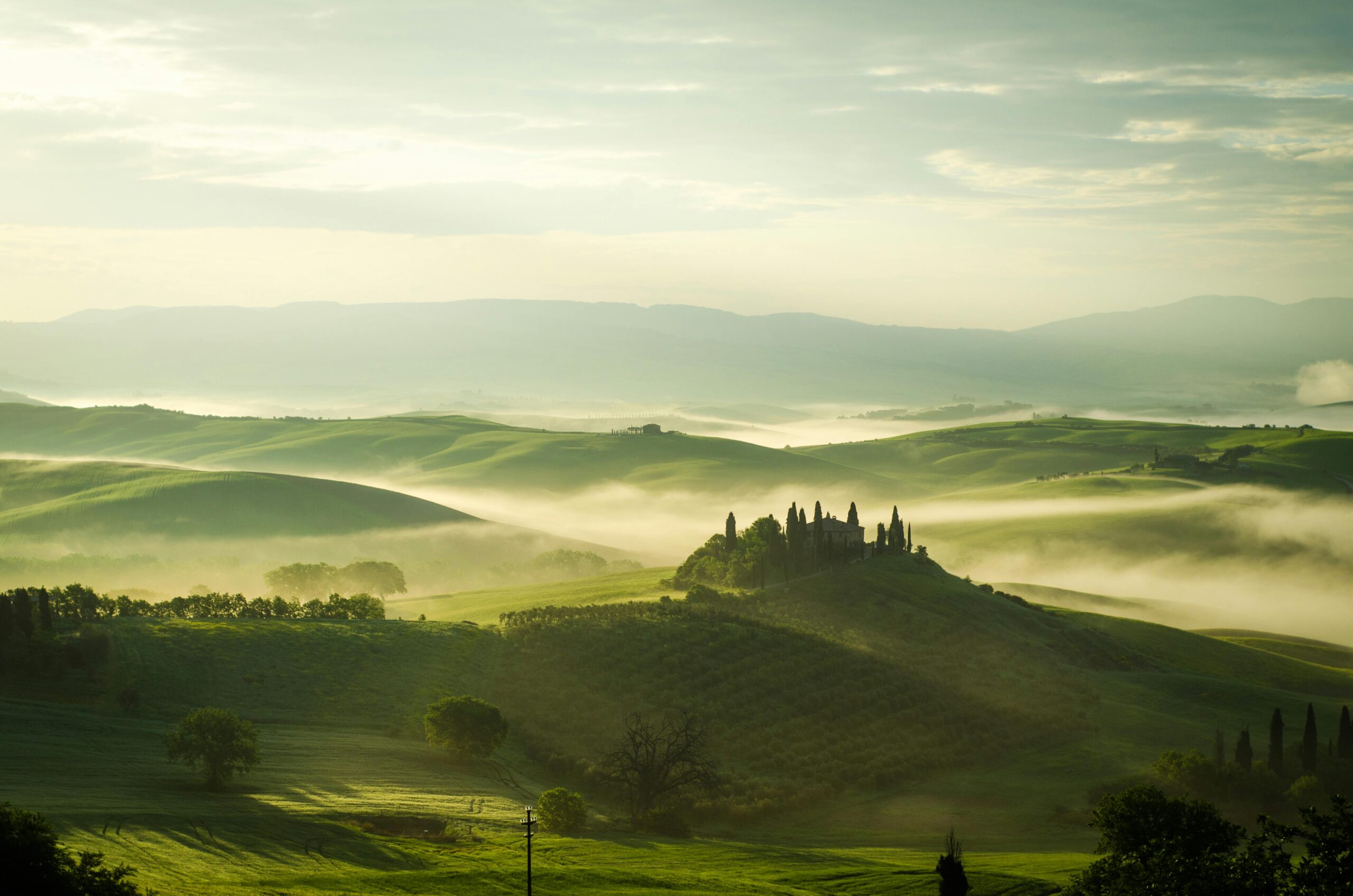 Green Italian landscape