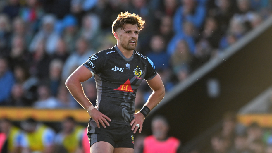 Exeter Chiefs Henry Slade on the rugby pitch