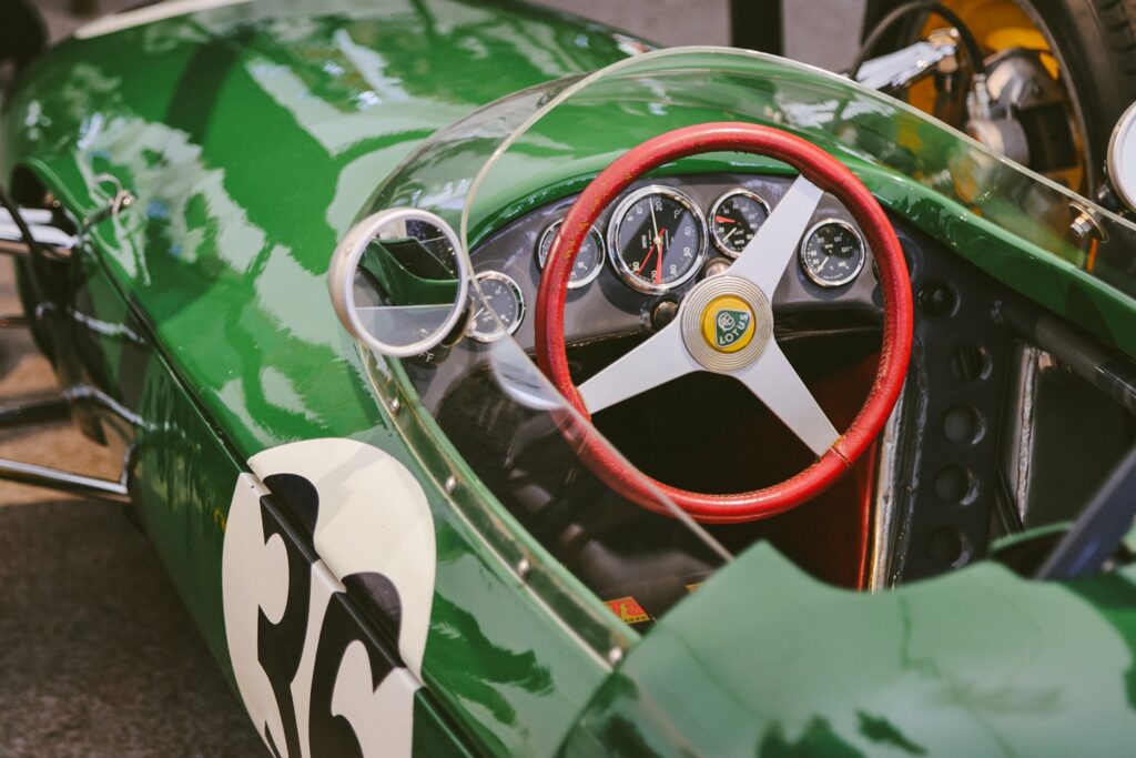 Classic racing car on display at The Celebration of Speed