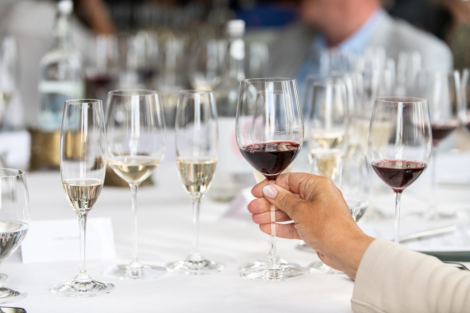Wine tasting experience at Lympstone Manor 