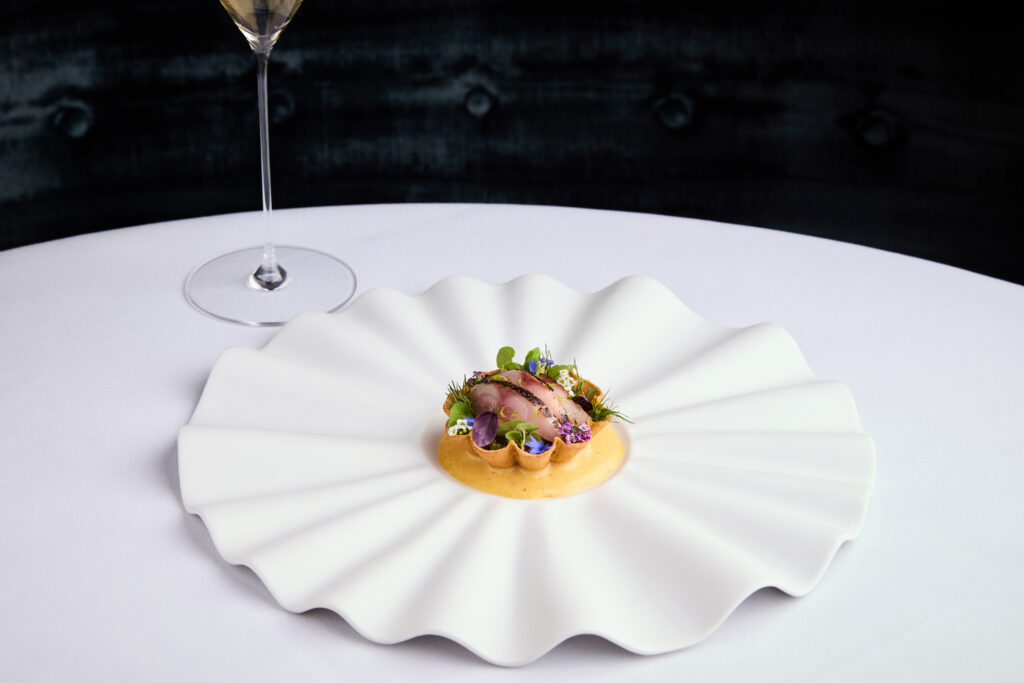 A La Carte Tartlet of Newlyn Bay Mackerel - MICHAEL CAINES at The Stafford