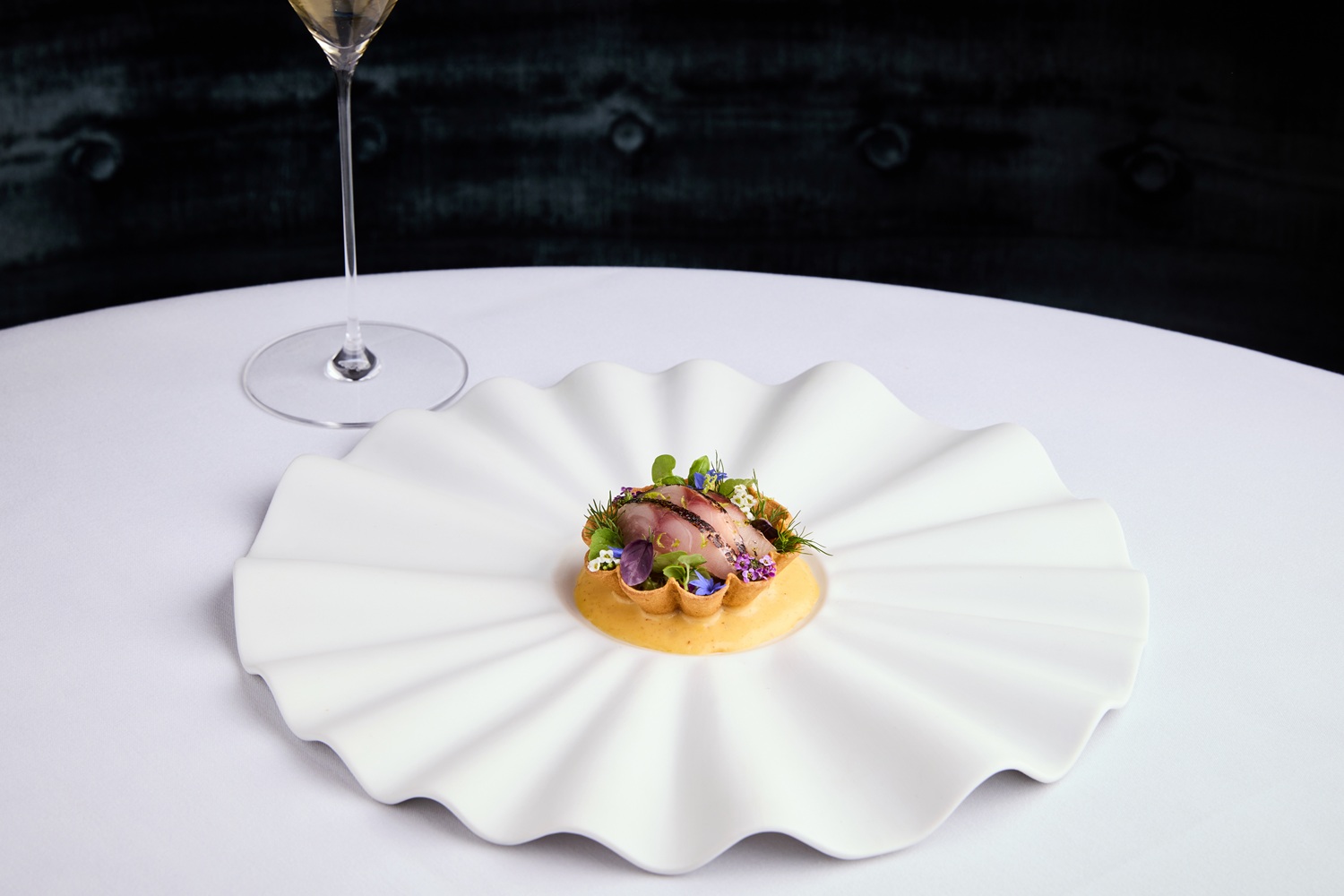 A La Carte Tartlet of Newlyn Bay Mackerel from Michael Caines at The Stafford